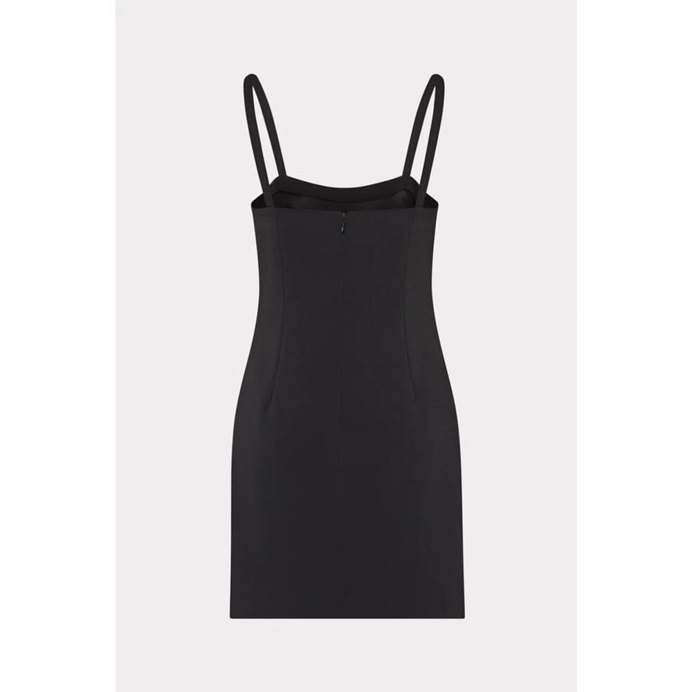 Milly Colette Heart Applique Mini Dress in Black 6 - Picture 4 of 4
